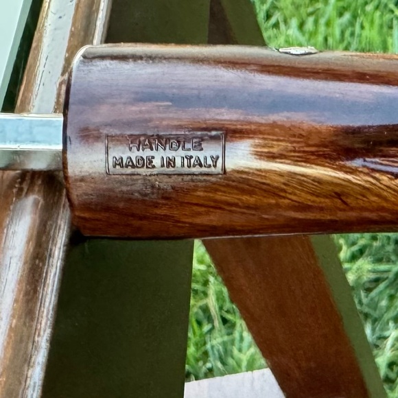 Vintage KNIRPS Black Italian Handl Umbrella - Picture 12 of 15